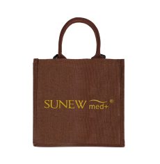 Brązowa torba z logo SuneW Med+